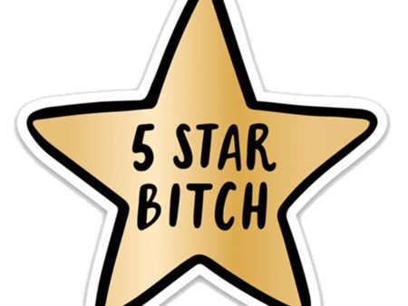 Trendy Sticker - 5 Star Bitch Online Sale