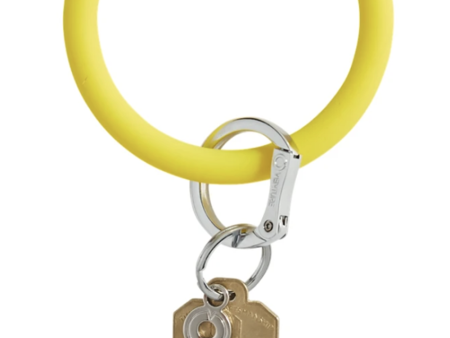 Silicone Big O Key Ring - Solid Yes Yellow Online Sale