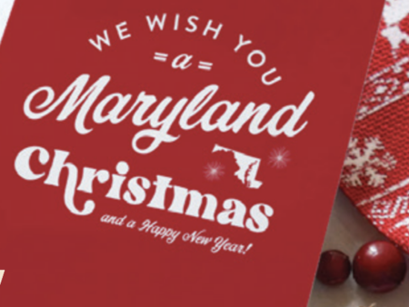 Locally Designed Holiday Card - Wish You Maryland Online