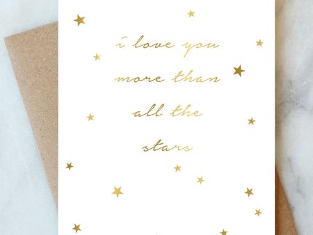 AJD Valentine s Day Card - All The Stars on Sale