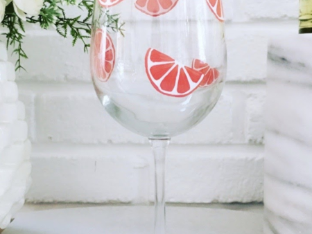 DJ Stemmed Wine Glass - Grapefruit Cheap