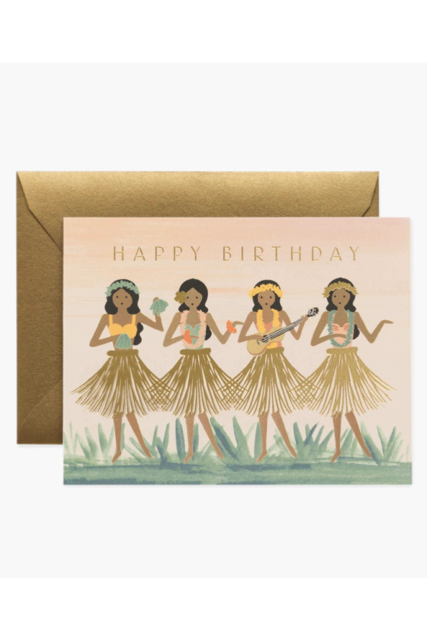 RP Greeting Card - Birthday Hula Online now