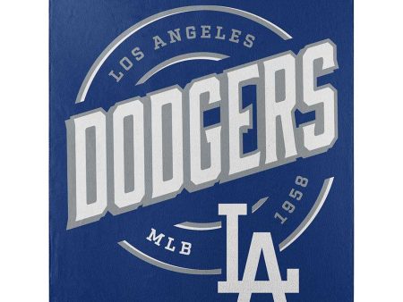 MLB Los Angeles Dodgers Campaign Fleece Throw Blanket 50x60 Inches Hot on Sale