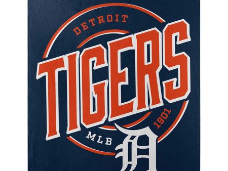 MLB Detroit Tigers Campaign Fleece Throw Blanket 50x60 Inches Fashion