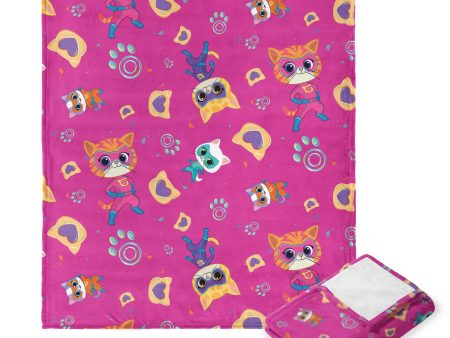 Disney Superkitties Super Pattern Silk Touch Throw Blanket 50x60 Inches Supply