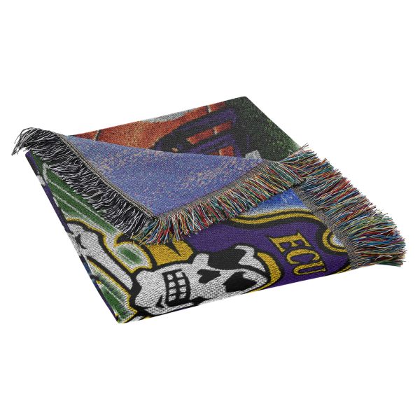 NCAA East Carolina Pirates Homefield Advantage Woven Tapestry Throw Blanket 48x60 Inches Online Hot Sale