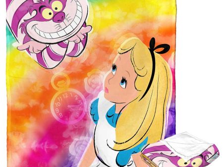 Disney Alice in Wonderland Rainbows Alice Silk Touch Throw Blanket 50x60 Inches Supply