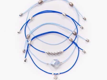 Anchor Cord Bracelets, Set of 4 Online Hot Sale