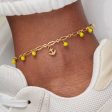 Anchor Beaded Pull Chain Anklet For Cheap