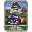 NCAA East Carolina Pirates Homefield Advantage Woven Tapestry Throw Blanket 48x60 Inches Online Hot Sale