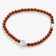 Evil Eye Red Jasper Stretch Bracelet for Protection Supply