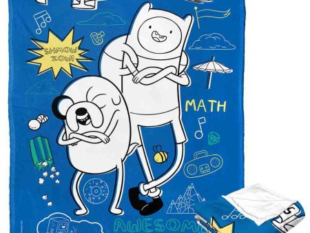 Cartoon Network Adventure Time Bros For Life Silk Touch Throw Blanket 50x60 Inches Cheap