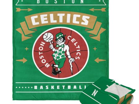 NBA Boston Celtics Hardwood Classics Silk Touch Sherpa Throw Blanket 50x60 Inches Online Hot Sale