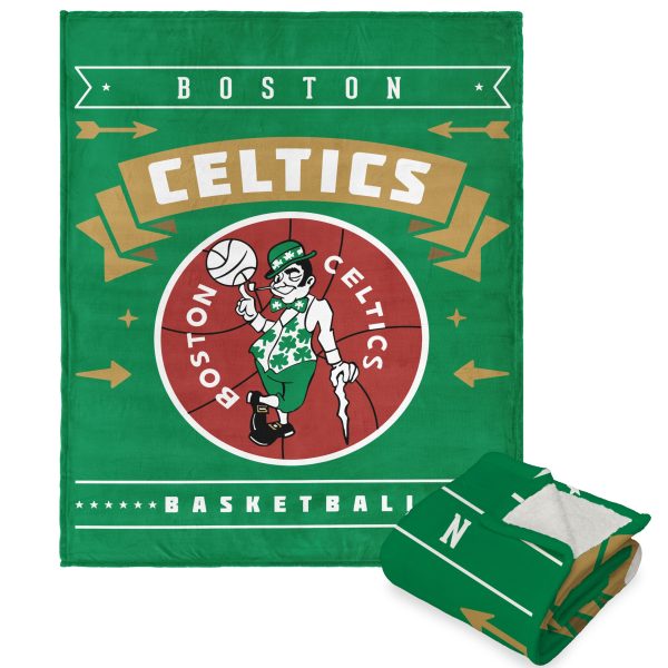 NBA Boston Celtics Hardwood Classics Silk Touch Sherpa Throw Blanket 50x60 Inches Online Hot Sale