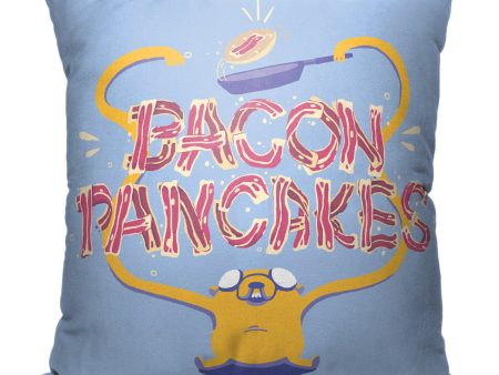 Cartoon Network Adventure Time Bacon Pancakes Throw Pillow 18x18 Inches For Sale