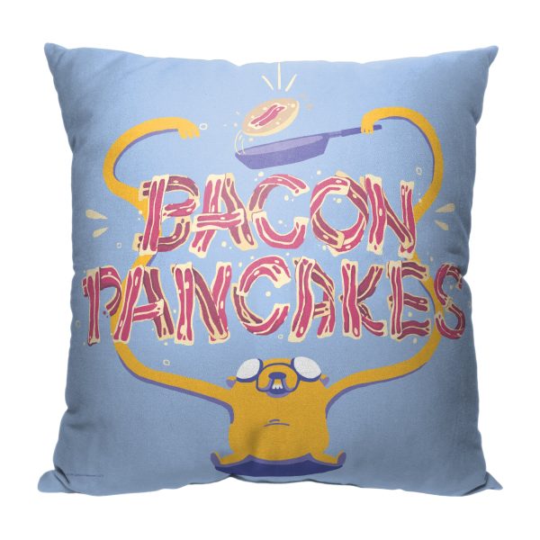 Cartoon Network Adventure Time Bacon Pancakes Throw Pillow 18x18 Inches For Sale