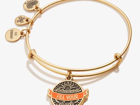 Adventures Fill Your Soul  Charm Bangle For Cheap