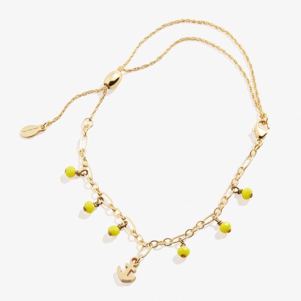 Anchor Beaded Pull Chain Anklet For Cheap