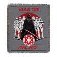 Disney Star Wars Rule The Galaxy Woven Tapestry Throw Blanket 48x60 Inches For Cheap