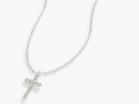 Pavé Cross Necklace, Adjustable Online Hot Sale