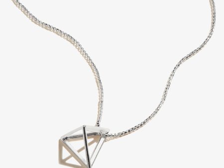 3D Triangle Necklace For Sale