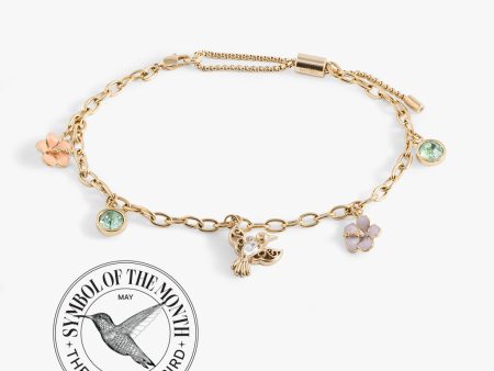 Hummingbird Multicharm Adjustable Anklet For Cheap