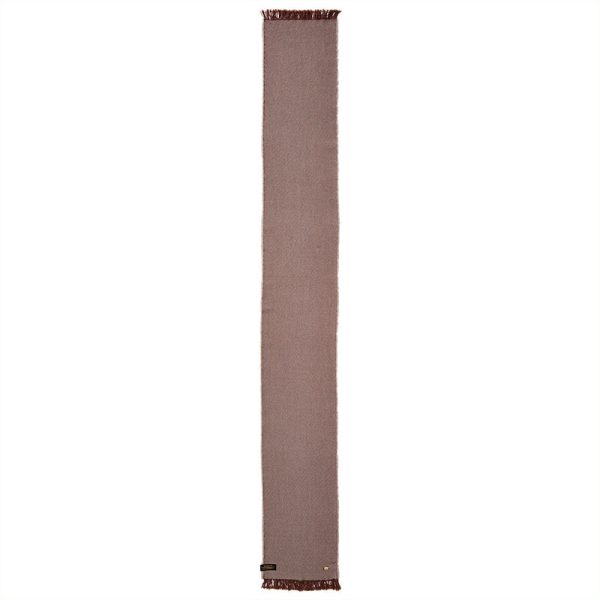 Brown 100% Wool Fringe Scarf Discount