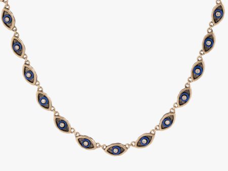 Untamed Evil Eye Chain Necklace 18  For Sale