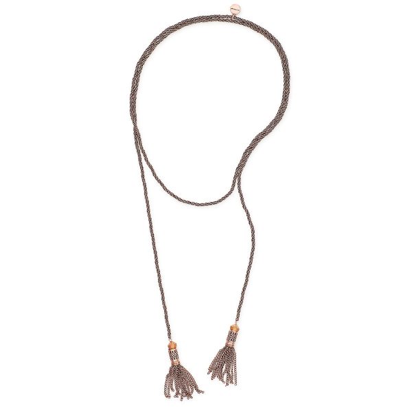 Twisted Rope Tassel Wrap Necklace For Cheap