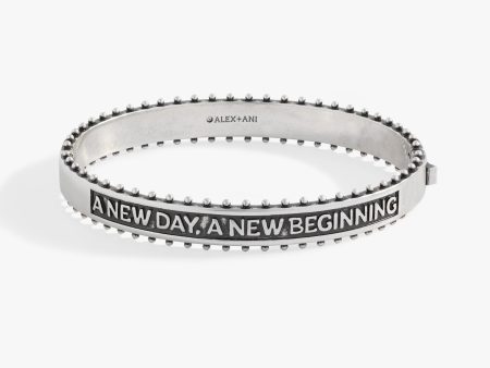 A New Day A New Beginning Hinge Bracelet For Discount