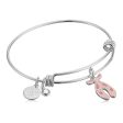 Ballet Shoes Charm Bangle Bracelet, Halos & Glories Cheap