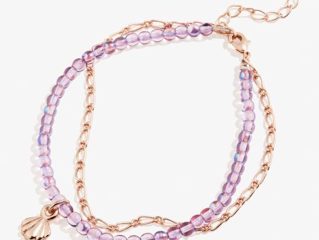 Seashell Bead and Chain Anklet Cheap