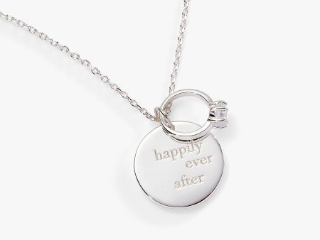 “Happily Ever After” Duo Charm Pendant Necklace For Cheap