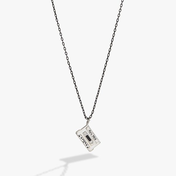 ‘90s Nostalgia Cassette Necklace Cheap