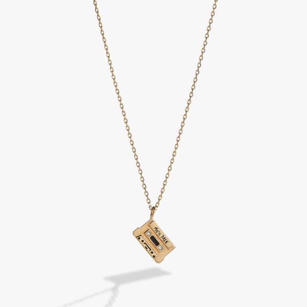 ‘90s Nostalgia Cassette Necklace Cheap