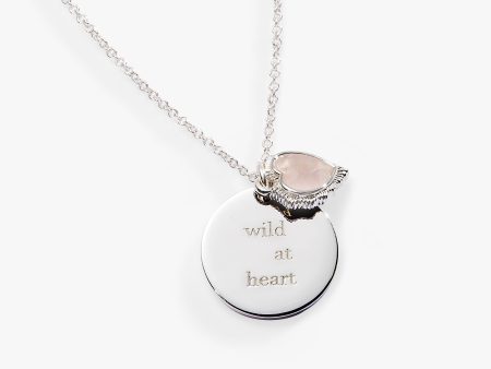 “Wild at Heart” Duo Charm Pendant Necklace For Discount