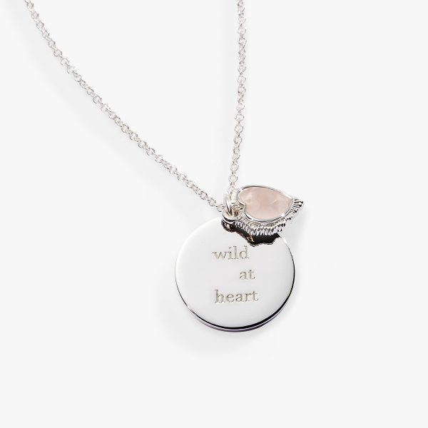 “Wild at Heart” Duo Charm Pendant Necklace For Discount