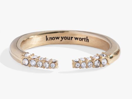 “Know Your Worth” Open Tusk Ring Online