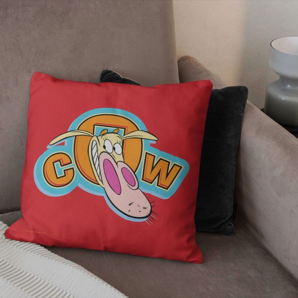 Cartoon Network Cow And Chicken Cow Throw Pillow 18x18 Inches Fashion