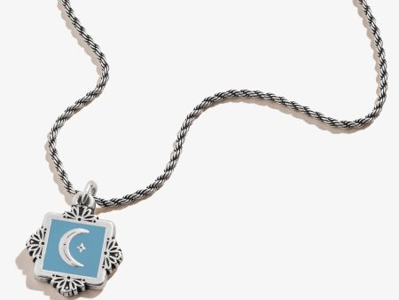 Token of Wisdom Moon Charm Necklace Sale