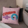 Cartoon Network Courage The Cowardly Dog Courage The Cowardly Dog Throw Pillow 18x18 Inches Fashion